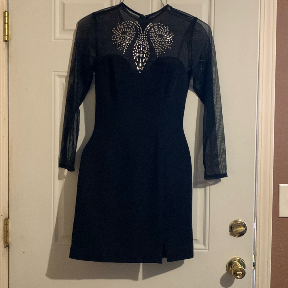 MISS ONE See through top, sequins